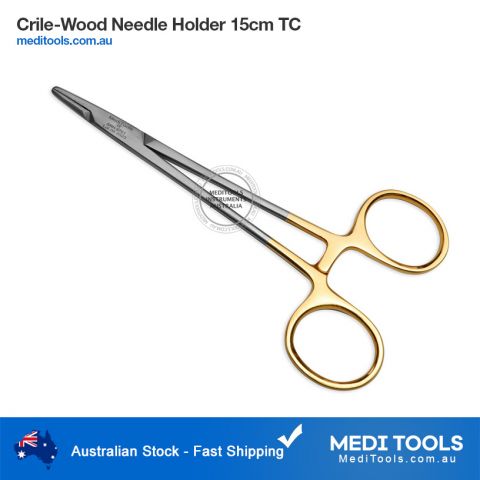Crile Wood Needle Holder 15cm TC