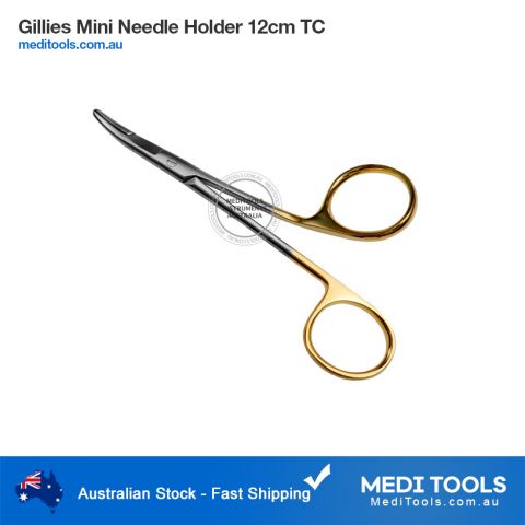 Gillies Mini Needle Holder 12cm TC