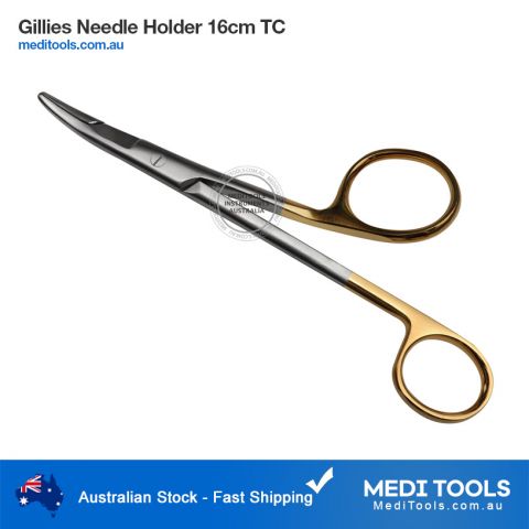 Gillies Needle Holder 16cm TC