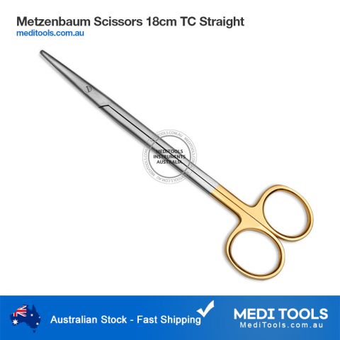 Metzenbaum Scissors 18cm TC Straight