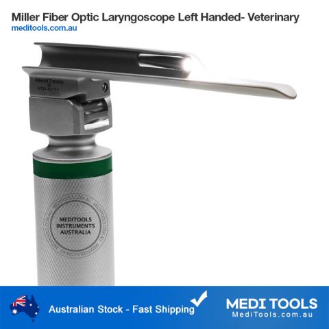 Miller Fiber Optic Laryngoscope Left Handed - Veterinary