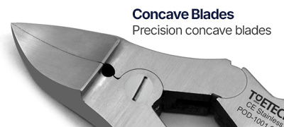 professional nail nippers concave jaws