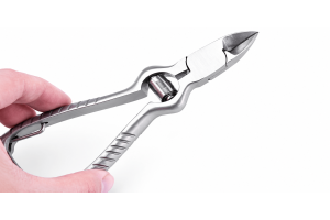 A person gripping a pair of pliers, showcasing their tool for a task or repair.