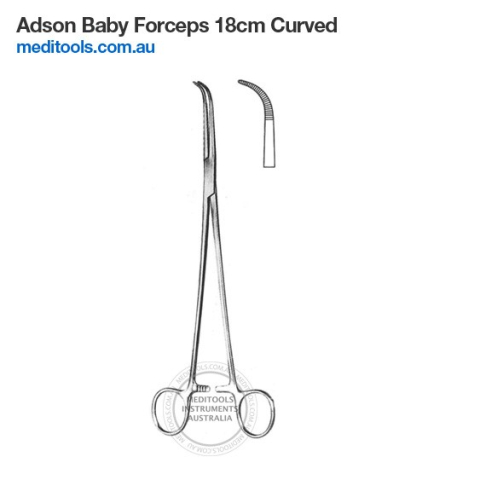 Adson Baby Forceps 18cm Curved