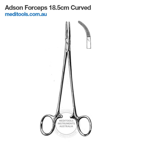 Adson Forceps Curved 18.5cm
