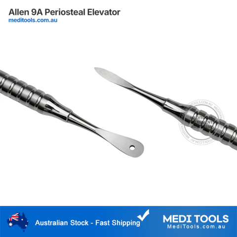 Periosteal Elevator Allen 9A Stainless Steel 10mm Hollow Handle 