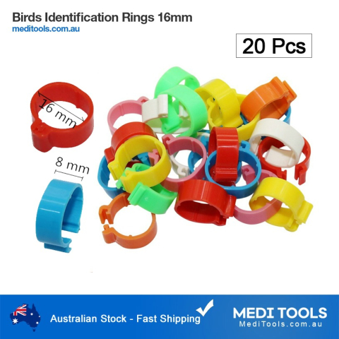 Birds Identification Rings 16mm