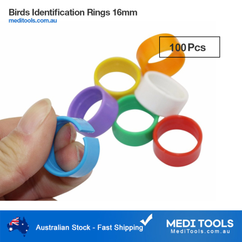 Birds Identification Ring 16mm NL 100Pcs