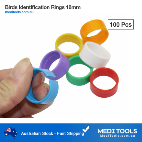 Birds Identification Ring 18mm NL 100Pcs