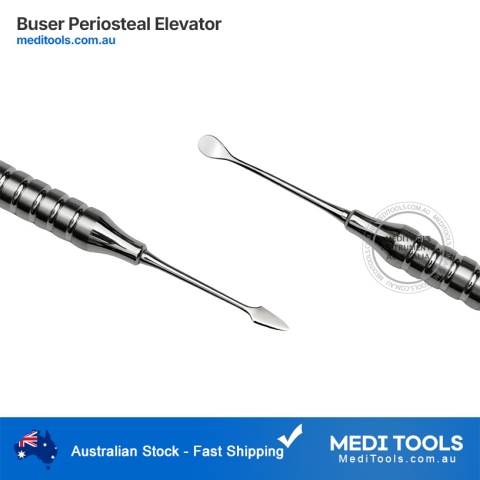 Periosteal Elevator Buser Stainless Steel 10mm Hollow Handle 