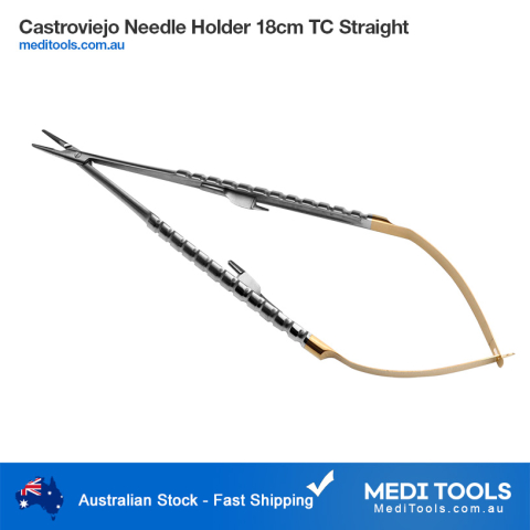 Castroviejo Needle Holder 18cm Straight