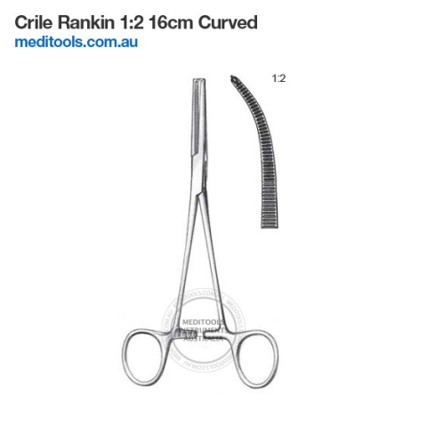 Crile Rankin Forceps Curved 16cm 1:2
