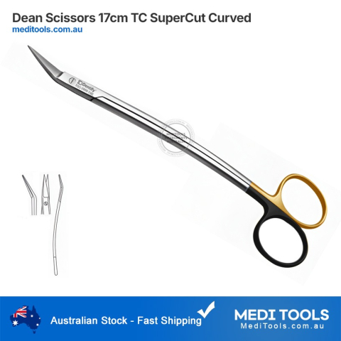 Dean Scissors 17cm TC SuperCut Curved