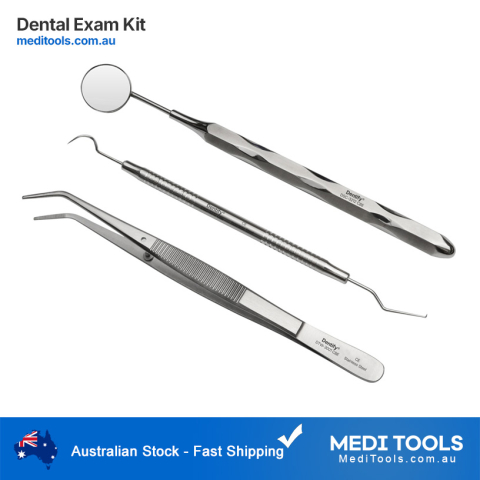 DENTIFY® Dental Examination Set | Dental Mirror, Dental Probe, Dental Tweezers
