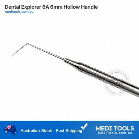Dental Explorer 6A Endo Explorer 12mm tip 6mm Hollow Handle
