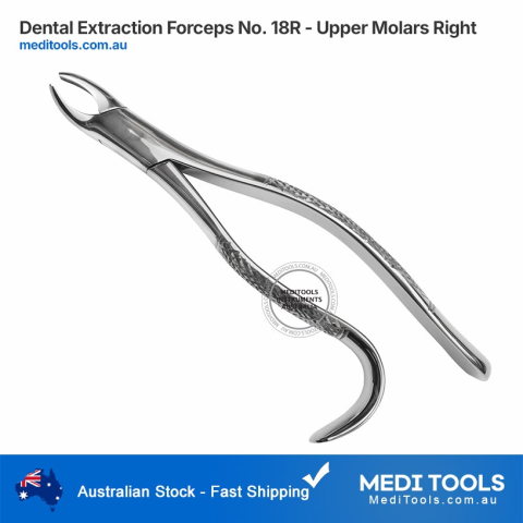 DENTIFY® American Pattern Extraction Forceps No. 18R - Right Upper Molars
