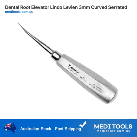 Lindo Levien Root Elevator 3mm Serrated Curved