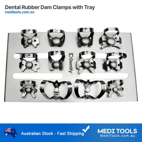 Dental Rubber Dam Clamps Set