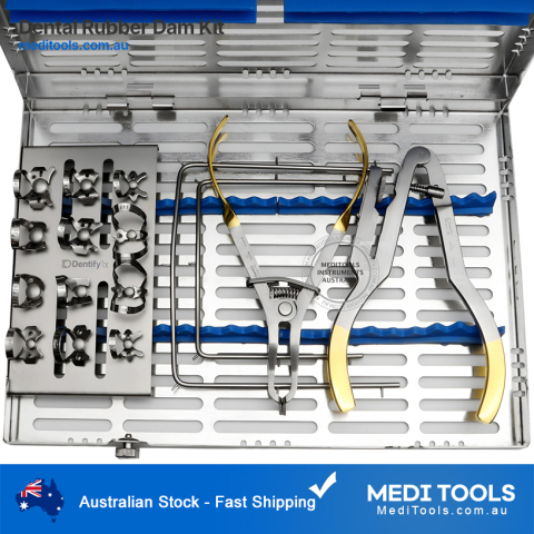 Dental Rubber Dam Kit with Sterilization Cassette