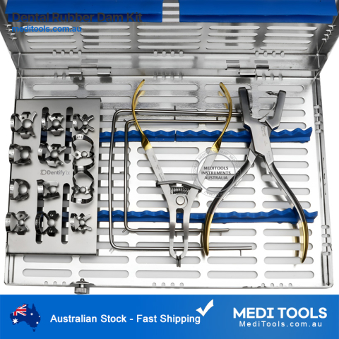 Dental Rubber Dam Kit with Sterilization Cassette