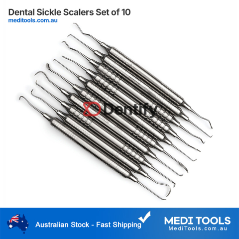 Dental Sickle Scalers Set of 10 Scalers