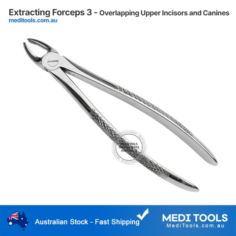 Dental Extraction Forceps #3 – Overlapping Upper Incisor & Canine Forceps