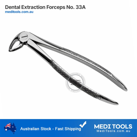 DENTIFY® Dental Extraction Forceps 33A - Narrow Beaks - Lower Roots