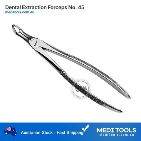 DENTIFY® Dental Extraction Forceps 45 - Lower Roots