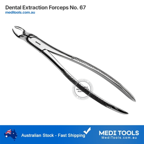 DENTIFY® Dental Extraction Forceps 67 - Upper Third Molars (Wisdom Teeth)