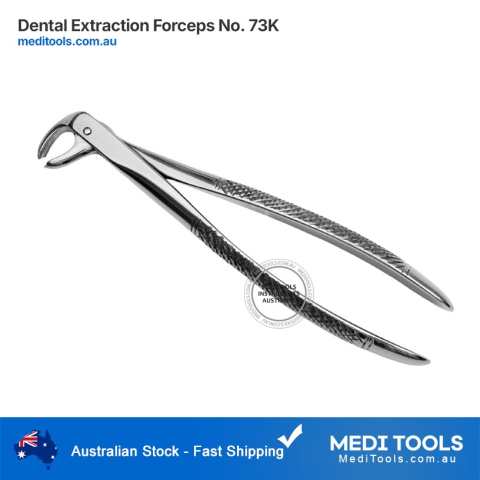 DENTIFY® Dental Extraction Forceps 73K - Lower Molars - Broken Crowns