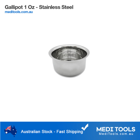 Gallipot 1 Oz - Stainless Steel