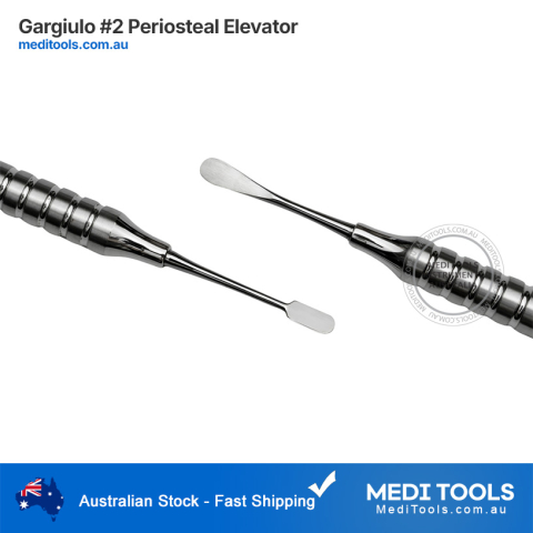 Periosteal Elevator Gargiulo #2 Stainless Steel 10mm Hollow Handle 