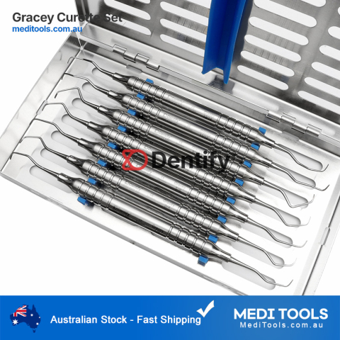 Gracey Curette Set with Sterilization Cassette