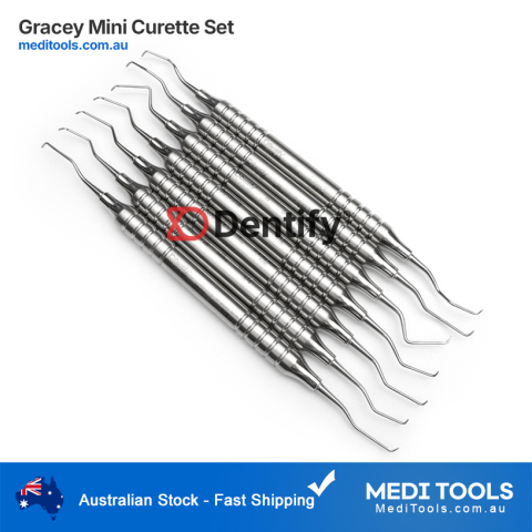 Gracey Mini Curettes Set with Sterilization Cassette