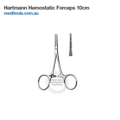 Hartmann Hemostatic Forceps 10cm Straight