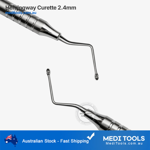 Hemingway Bone Curette 2.4mm