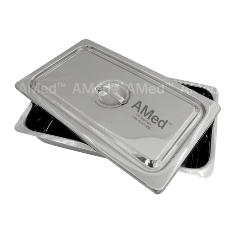 AMed Instrument Tray with Lid 300x200x50mm