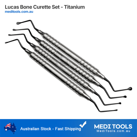 Lucas Bone Curette Set Titanium