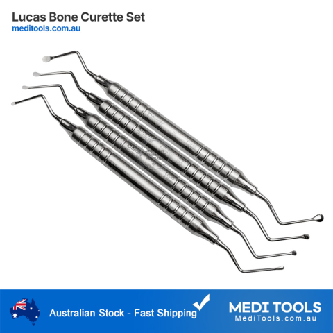 Lucas Bone Curette Set