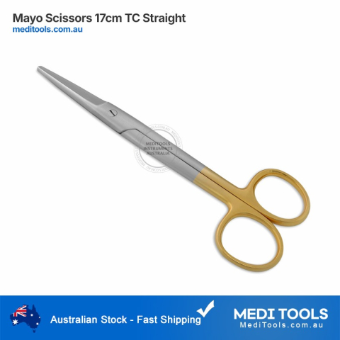 Mayo Scissors 17cm TC Straight