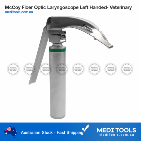 McCoy Fiber Optic Laryngoscope Set Left Handed