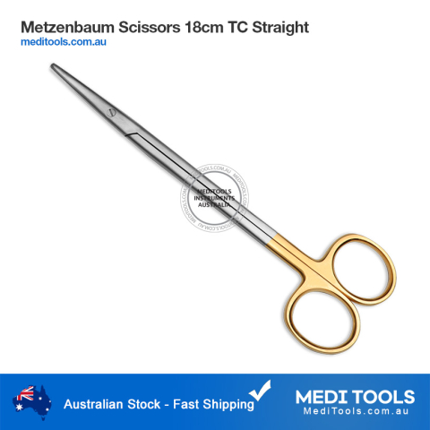 Metzenbaum Scissors 18cm TC Straight