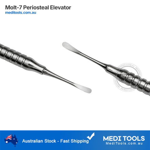 Periosteal Elevator Molt-7 Stainless Steel 10mm Anatomical Handle