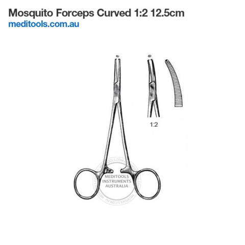 Mosquito Forceps Curved 12.5cm