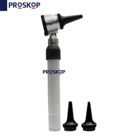Professional Direct illumination otoscope with a slender handle, ideal for precise ear inspections.
