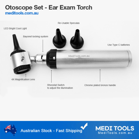Ear Examination Otoscope Set