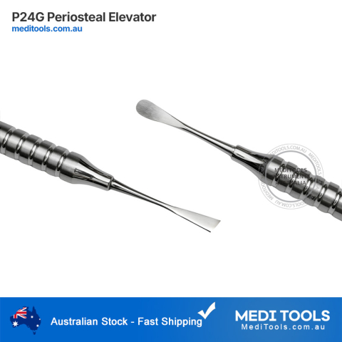 Periosteal Elevator P24G Stainless Steel 10mm Hollow Handle 