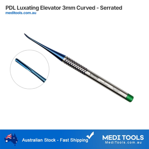 PDL Luxating Elevator 3mm Curved - Micro Serrated