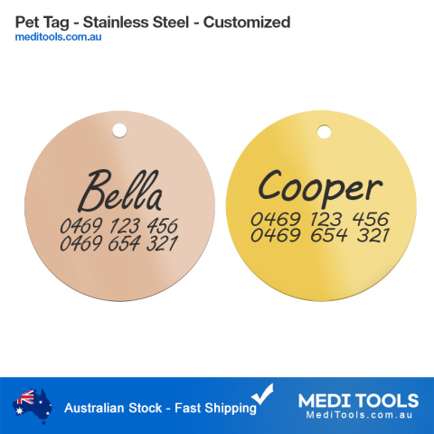 Pet ID Tag - Stainless Steel