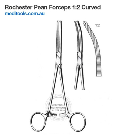 Rochester Pean Forceps 1:2 Curved